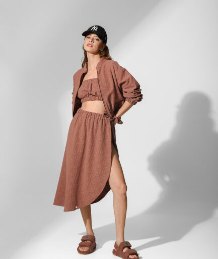 AGALI MAXI PAREO CHOCO BROWN