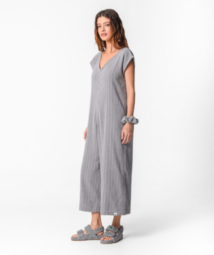 BALOS LONG JUMPSUIT GREY STONE