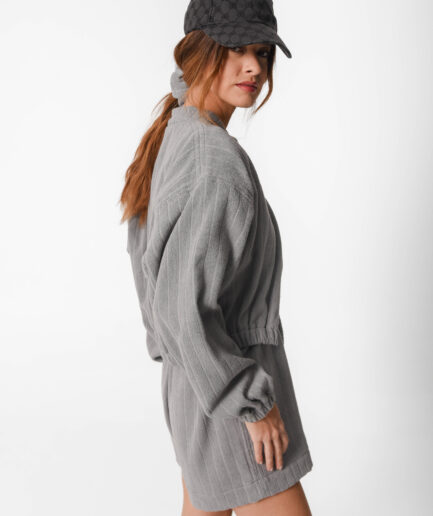 ITALIDA BOMBER JACKET GREY STONE