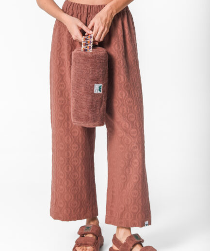 KOUKOUNARIES CYLINDERY POUCH CHOCO BROWN