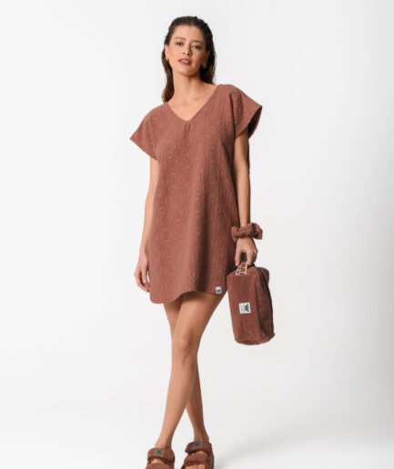 MIKRI VIGLA RECTANGULARY POUCH CHOCO BROWN