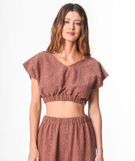 SARAKINIKO TOP CHOCO BROWN